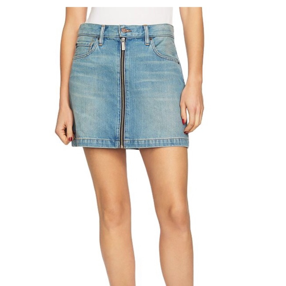 1. State Denim Mini Skirt Light Blue 8
